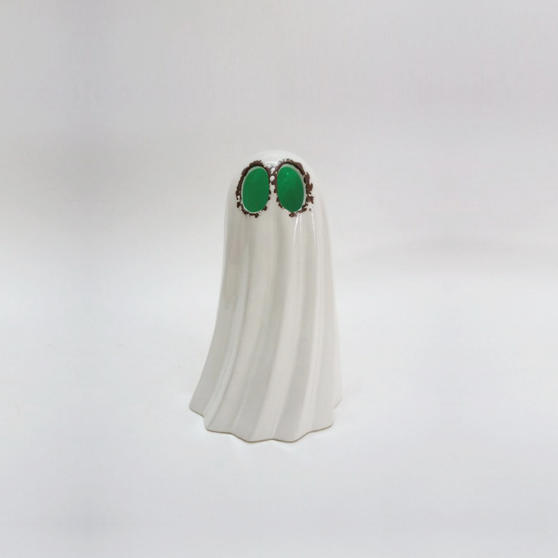 Bougeoir en céramique Spectre Halloween Ghost LED