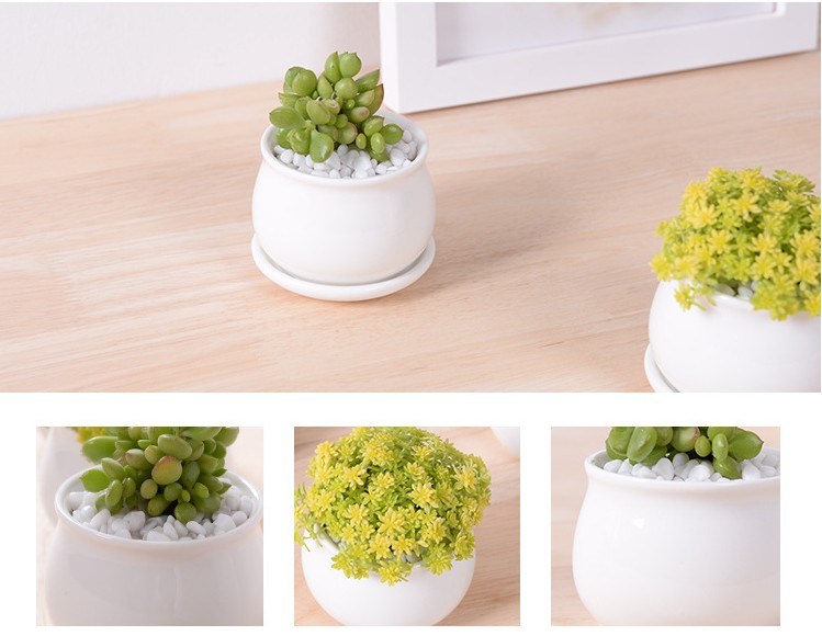 Pot de fleur blanc direct d'usine avec une taille différente