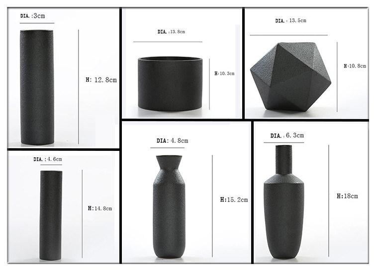 Mini bouteille de fleuret Vases texturés en céramique Vases en grès Bouteille de fleur en saphir