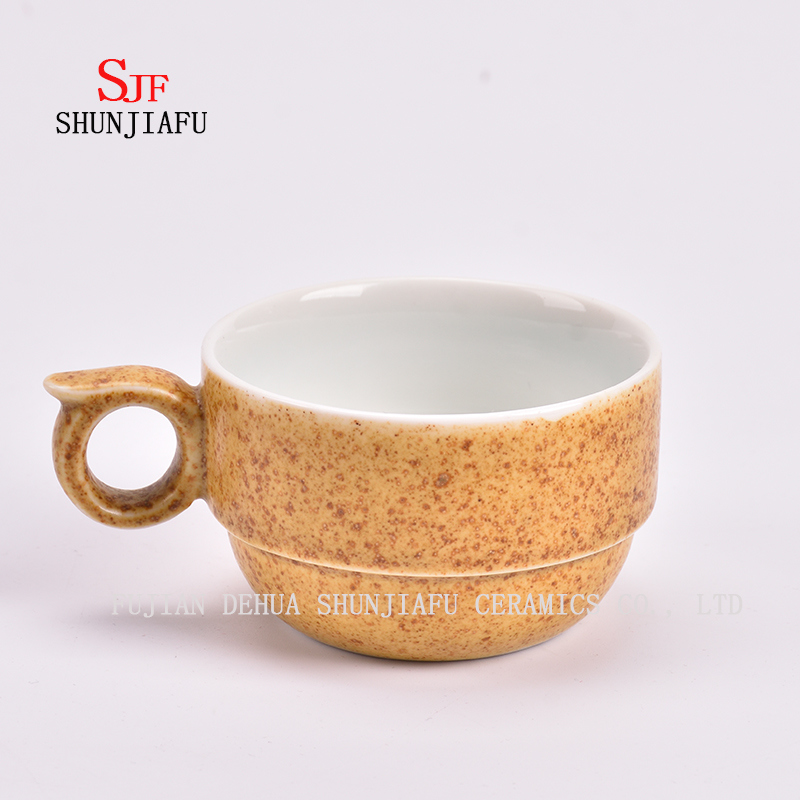 Poignée de mini tasses à café en céramique personnalisées