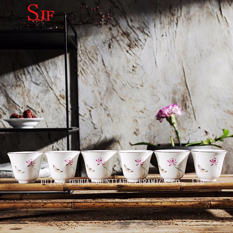 Tasse à thé en céramique de Kung Fu en céramique de couleur faite à la main de haute qualité