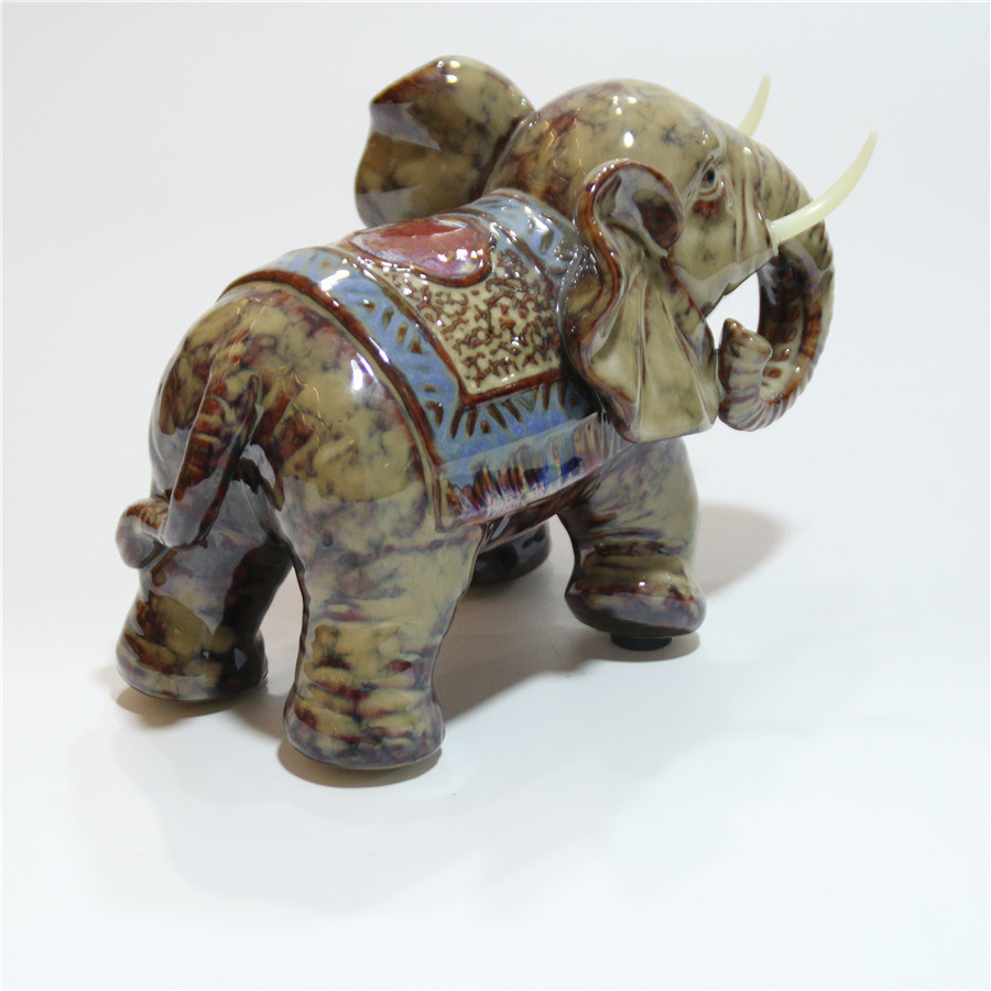 Articles d'ameublement d'éléphant d'animaux en céramique