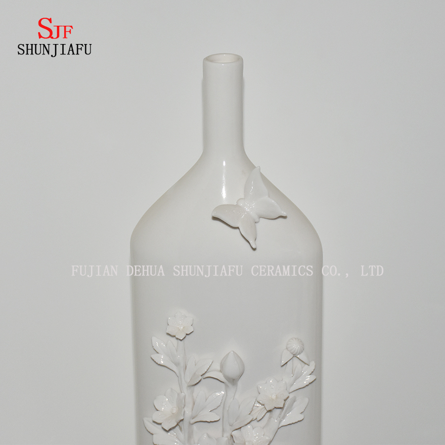 Merveilleux, magnifique, splendide et chic vase en céramique haute