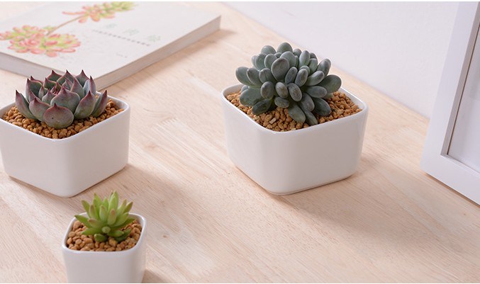 Bureau de loisirs petit vase à fleurs rond en céramique