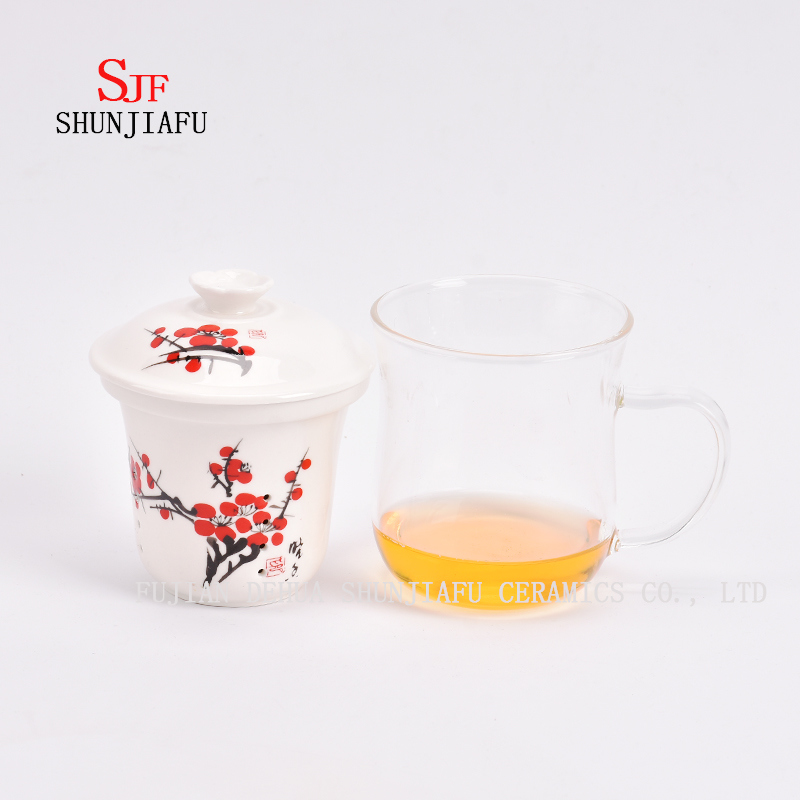 Plus de style et de couleurs Tasse de thé de fleur de ménage de bureau