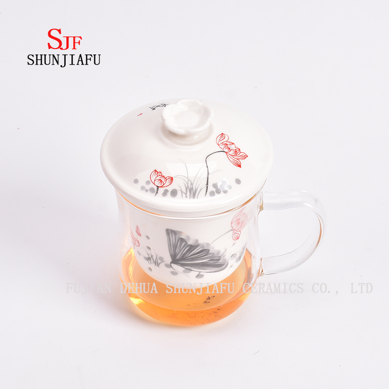 Plus de style et de couleurs Tasse de thé de fleur de ménage de bureau