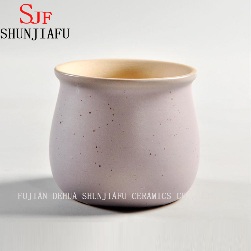 Macaron en c&eacute;ramique couleur plante charnue petits pots pot de fleurs