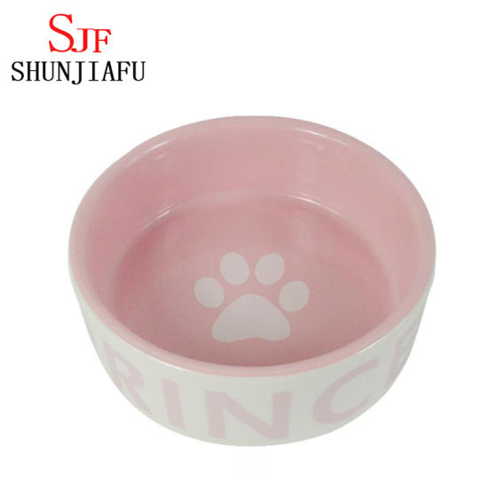 Bol en céramique pour chien en céramique rose