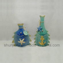 Figurine Vase Série Marine en Céramique
