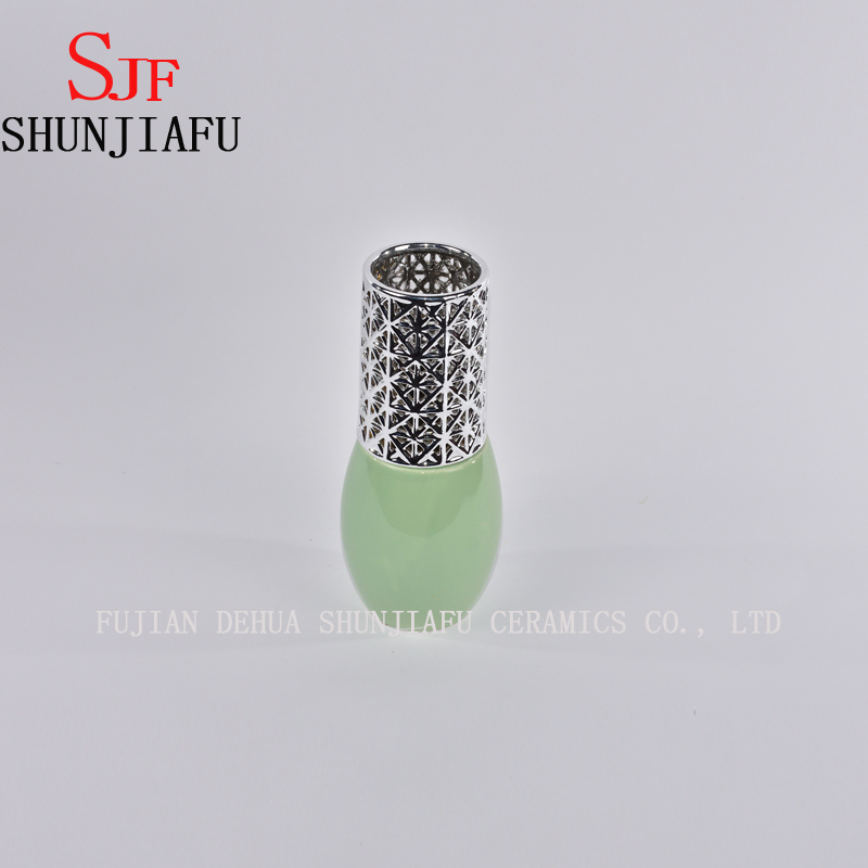 Mon cadeau vase &agrave; fleurs en c&eacute;ramique d&eacute;corative blanche