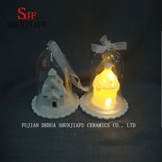 Couvercle d'ornement de dôme en verre inspiré de l'apothicaire de Noël du monde - Céramique