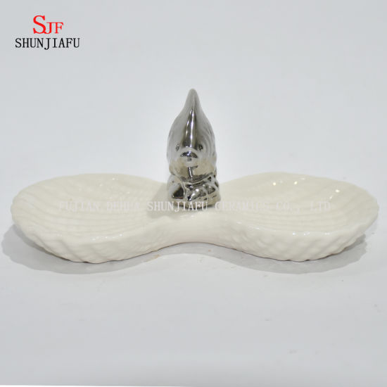 Poisson et forme d'étoile / double disque en céramique d'articles sanitaires