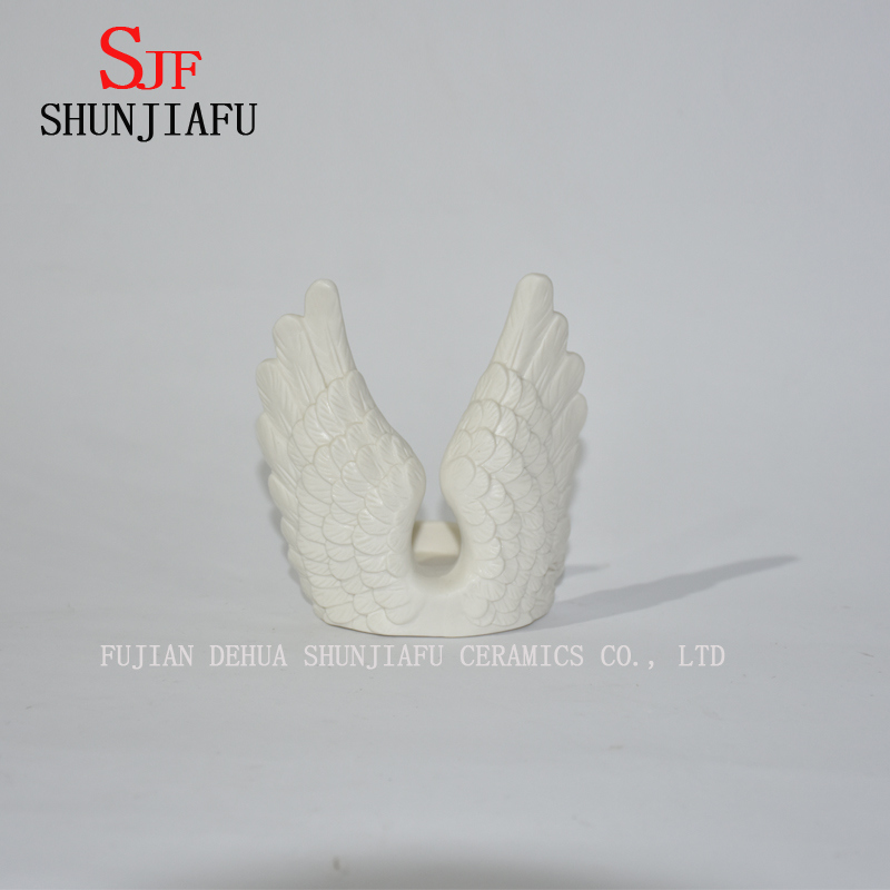 Ornements de chandelier en c&eacute;ramique d'ailes d'ange / Maison / D&eacute;corations de No&euml;l