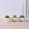 Articles d'ameublement de bureau mini pot de fleur blanc en céramique