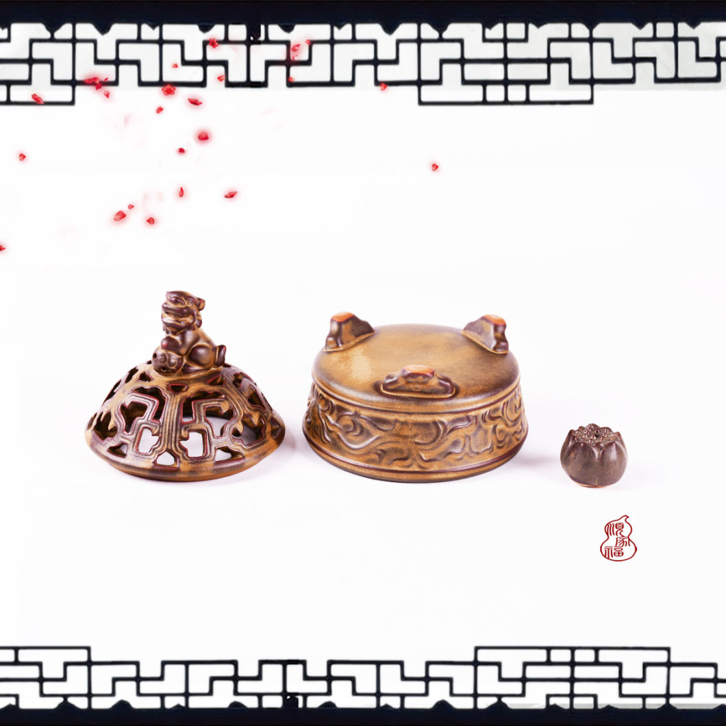 Un seul br&ucirc;leur d'encens Lion Encensoir de br&ucirc;leur d'encens de style classique