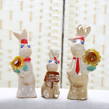 Décoration de la maison artisanat lapin décor de famille ornement mode concis