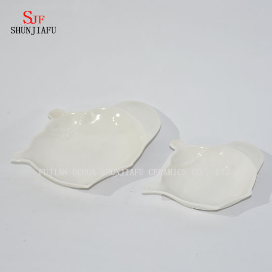 Plats en céramique d'assaisonnement blanc multifonctionnel