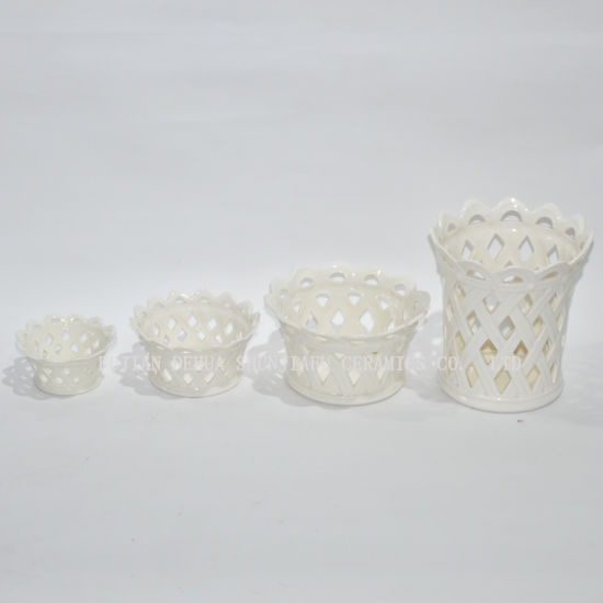 3 / Style, petit vase en céramique de décoration de maison de vase de fleur de mode de taille petits vases en céramique