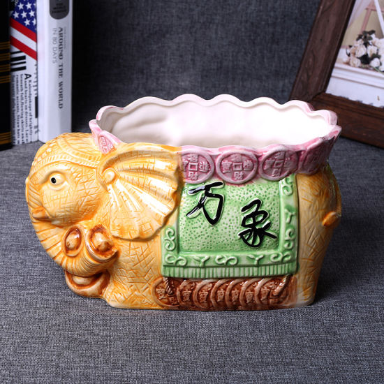 2017 mignon éléphant pot de fleurs plantes succulentes pot de fleurs planteur intérieur extérieur