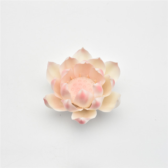 OEM gros décor à la maison en porcelaine Statue artisanat artisanal Figurine fleur en céramique