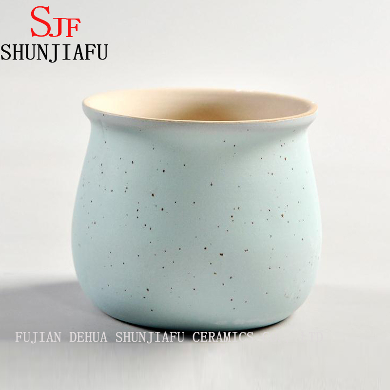 Macaron en c&eacute;ramique couleur plante charnue petits pots pot de fleurs