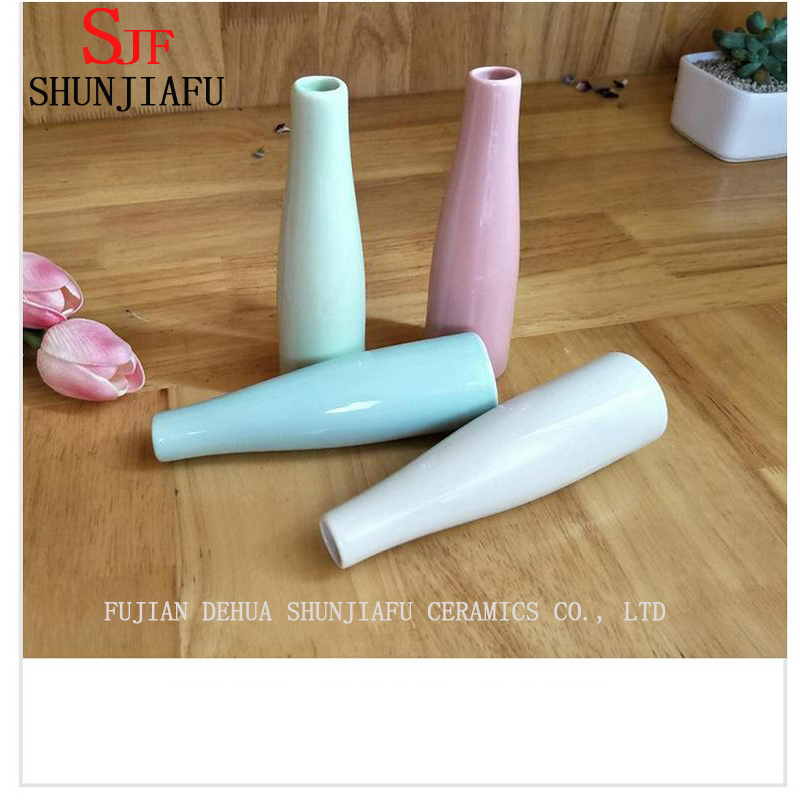 Vase en c&eacute;ramique de d&eacute;coration de m&eacute;nage de style simple / vase &agrave; fleur