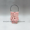 Lanterne porte-bougie chauffe-plat en céramique rose hibou.