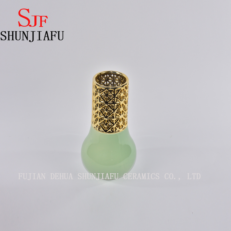 Mon cadeau vase &agrave; fleurs en c&eacute;ramique d&eacute;corative blanche