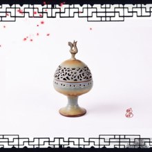 Stand sur une jambe brûleur d'encens en céramique à atmosphère haut de gamme classique pour la décoration de la maison