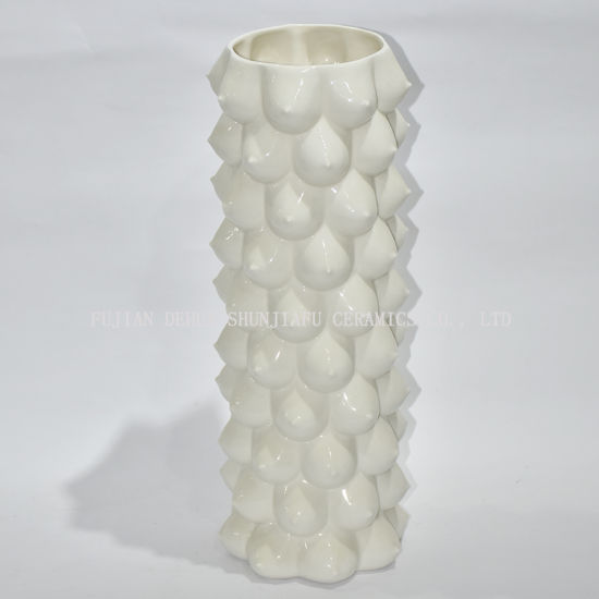 5 conception / créative céramique blanche poterie Art nu corps féminin fleur Statue Vase ornements / pot de fleurs