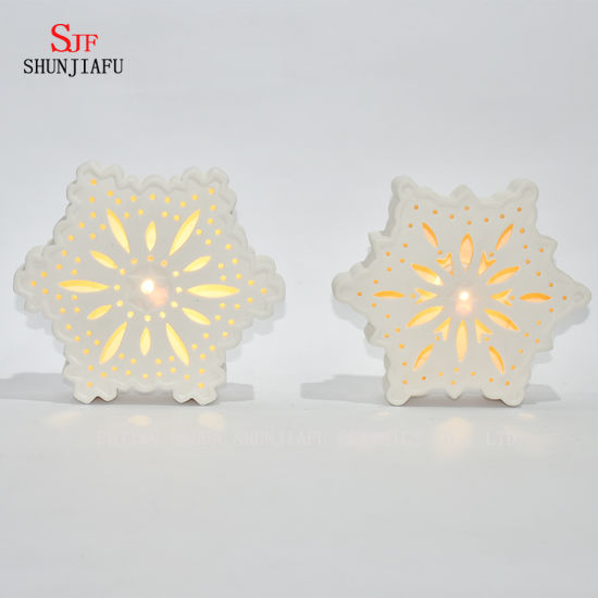 Bougeoir en céramique LED / cadeau de Noël / Halloween