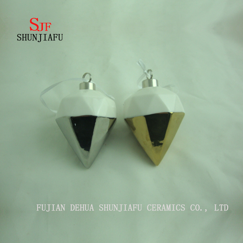 D&eacute;corations de No&euml;l Festival Party Gifts Arbre / Fen&ecirc;tre D&eacute;cor suspendu, Galvanoplastie C&eacute;ramique / C