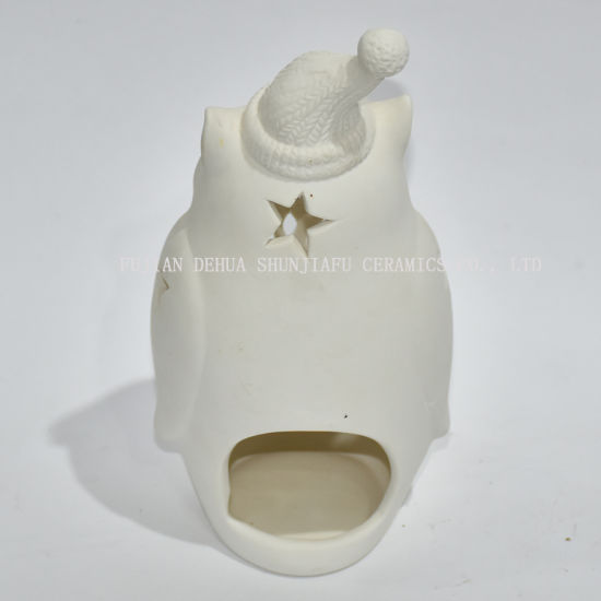 Nouveau design, un hibou avec un chapeau de Noël / bougeoir / cadeau charistmas