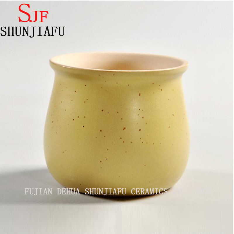 Macaron en c&eacute;ramique couleur plante charnue petits pots pot de fleurs