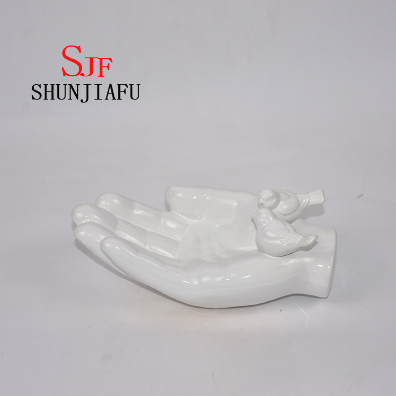 Snack bergamote en c&eacute;ramique ou assiette / plat de fruits pour ustensiles de cuisine (bleu)