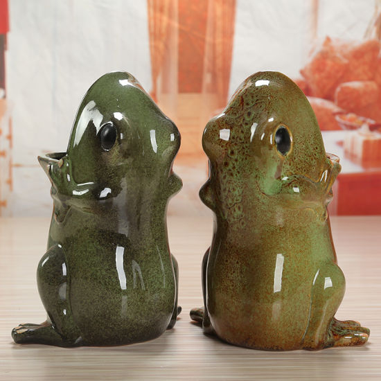 Pot de fleurs en forme de grenouille de vent de jardin pour la décoration intérieure et extérieure
