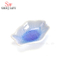 Cuillère de dégustation en porcelaine de couleur blanche de plat de sauce en céramique en forme de cuillère