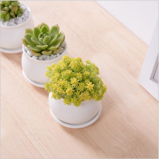 Pot de fleur blanc direct d'usine avec différentes tailles