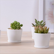 Bureau de loisirs petit vase à fleurs rond en céramique