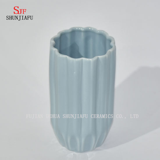 Ensemble de vase en céramique, différentes tailles, bleu, vert, lot de 2