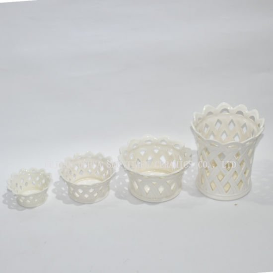 3 / Style, petit vase en céramique de décoration de maison de vase de fleur de mode de taille petits vases en céramique