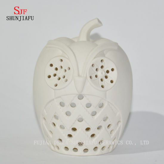 Bougeoirs en céramique en forme de citrouille Halloween / Noël