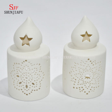 Photophore en céramique Bougeoir pour bougies chauffe-plat