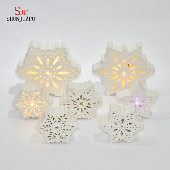 Bougeoir en céramique LED / cadeau de Noël / Halloween