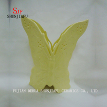 4 couleurs, vase en céramique de table de papillon multifonction pour tube de fleur ou de baguettes