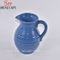 Vase en céramique / porte-bouquet décoratif bleu