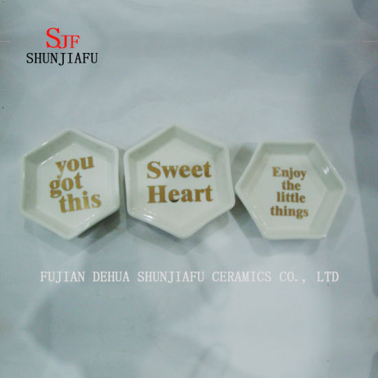 Vaisselle en céramique Plat à salade Personnalité unique de la vaisselle (formes de lettres)