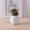 Articles d'ameublement de bureau mini pot de fleur blanc en céramique