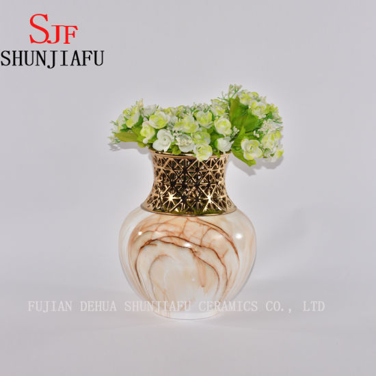 Vase en céramique, idéal pour les arrangements floraux séchés à la maison, les mariages