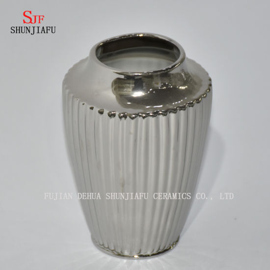 Vase en céramique de galvanoplastie, cadeau idéal pour la fête, le mariage, la maison, le spa